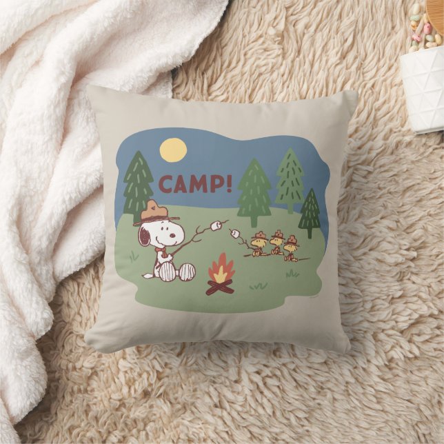 Coussin cacahuètes | Snoopy & Woodstock au feu de camp (Couverture)