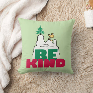 Coussin cacahuètes   Snoopy & Woodstock Be Kind