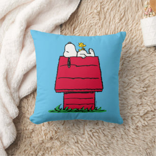 Coussin cacahuètes   Snoopy & Woodstock Doghouse