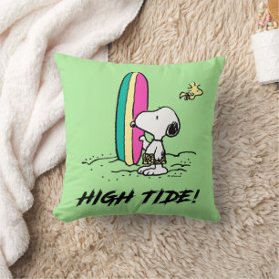 Coussin cacahuètes   Snoopy & Woodstock High Tide