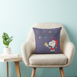 Coussin cacahuètes   Snoopy & Woodstock Ho Ho Ho