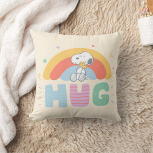 Coussin cacahuètes   Snoopy & Woodstock Hug