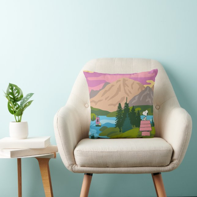 Coussin cacahuètes | Snoopy & Woodstock Le grand extérieur (Chaise)