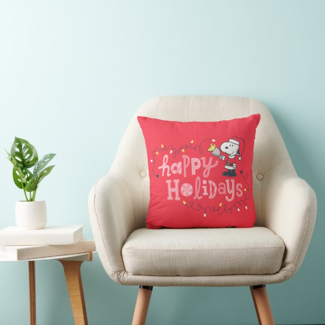 Coussin cacahuètes | Snoopy & Woodstock Santa Claus (Chaise)