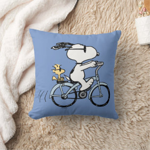 Coussin cacahuètes   Vélo Snoopy & Woodstock