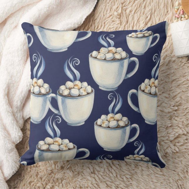 Coussin Cacao de minuit – Hiver cosy (Couverture)