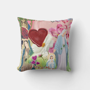 Coussin Cachet de sceau esthétique de scrapbook de Mère Ma