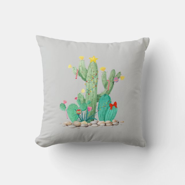 Coussin Cactus Désert Noël Décor Sud-Ouest Décor Le (Recto)