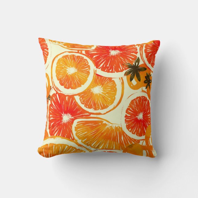 Coussin Cactus mignons : Motif coloré sans couture (Recto)