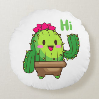 Coussin Cactus Smiley – Conception de plante Hello