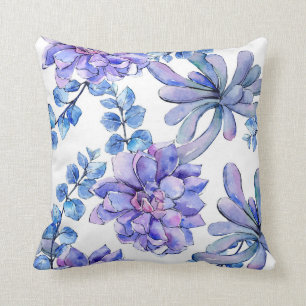 Coussin Cactus tropicaux colorés