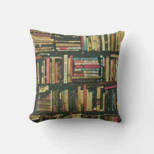 Coussin cadeau amoureux de bibliothèque cool
