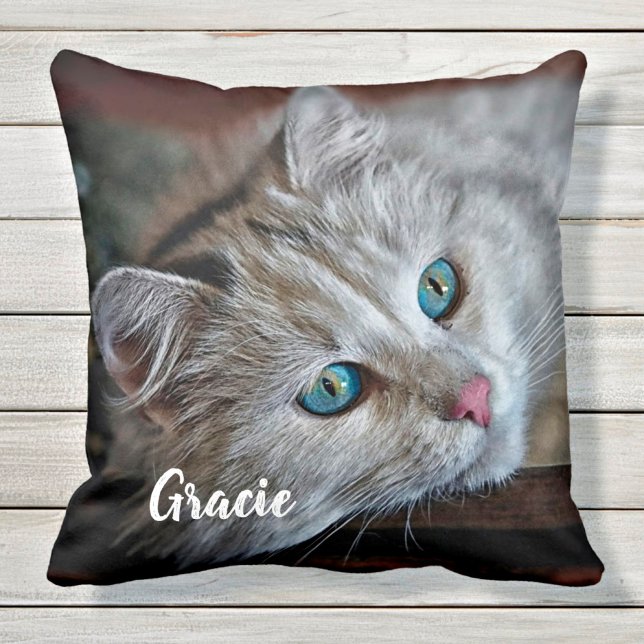 Coussin Cadeau Amoureux des chats - Custom Pet Photo Keeps (Créateur téléchargé)