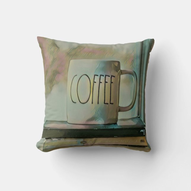 Coussin Cadeau aux amateurs de bibliothèque (Recto)