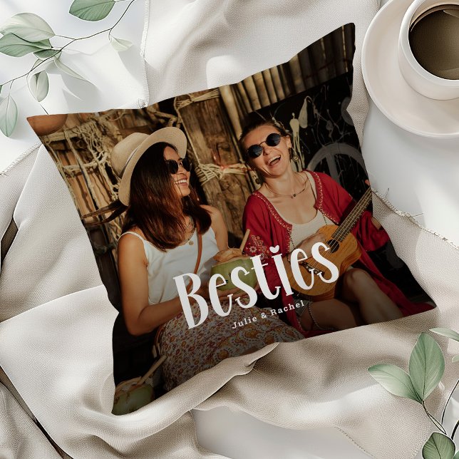 Coussin Cadeau BESTIES personnalisé BFF mignon (Créateur téléchargé)