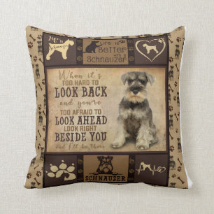 Coussin Cadeau cadeau Schnauzer Blanket chien personnalis
