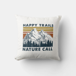 Coussin Cadeau Camper   Happy Trails Nature Call Anniversa