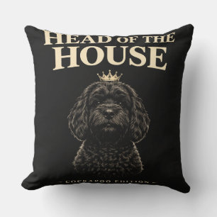 Coussin Cadeau Chef de la Maison Cockapoo Propriétaire d