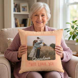 Coussin Cadeau Chic Personnalisé avec Photo et Texte pour