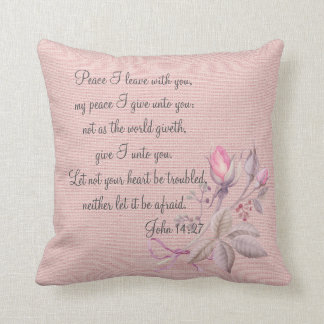Coussin Cadeau chrétien   fait sur commande de vers de