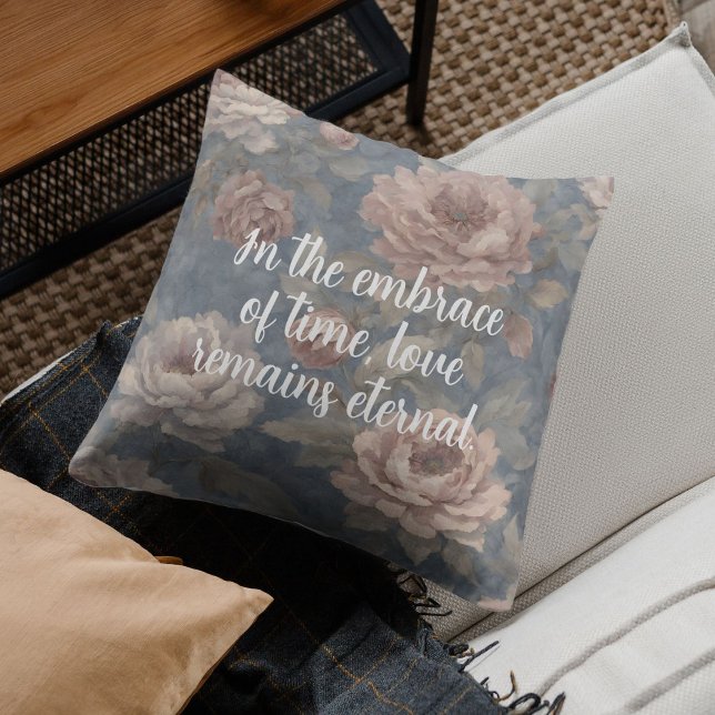 Coussin Cadeau commémoratif de jardin gracieux pour le deu (Graceful Garden Memorial Gift for Grieving Mother)