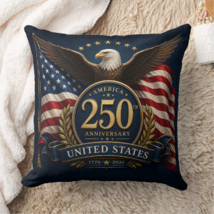 Coussin Cadeau commémoratif patriotique 250e anniversaire