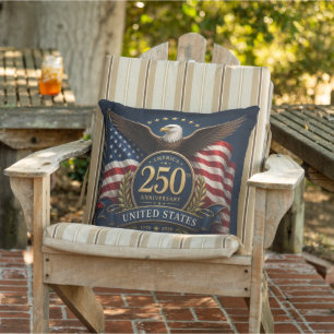 Coussin Cadeau commémoratif patriotique 250e anniversaire
