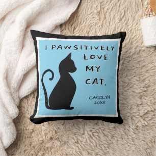 Coussin Cadeau! Couture Amoureux des chats mignonne Coussi