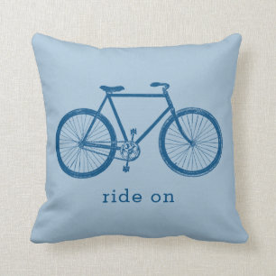 Coussin Cadeau cycliste Blue Bike