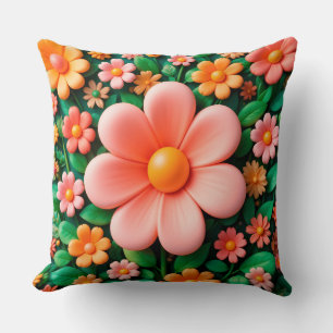 Coussin 🌸 Cadeau d'accent de décoration de canapé floral 