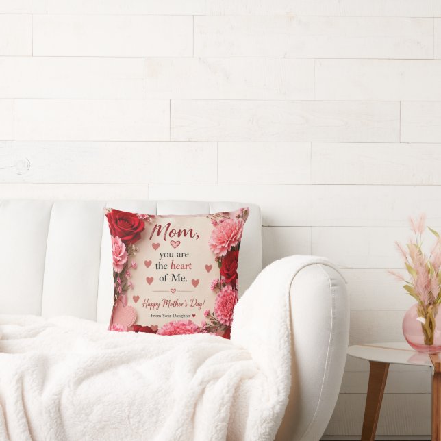 COUSSIN CADEAU D'AMOUR POUR LA FÊTE DES MÈRES  (Canapé)