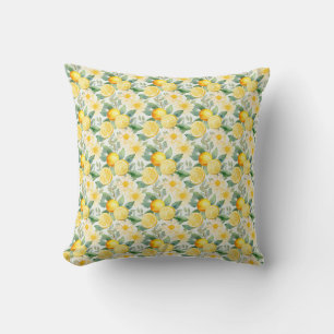 Coussin Cadeau d'anniversaire Citron et marguerite