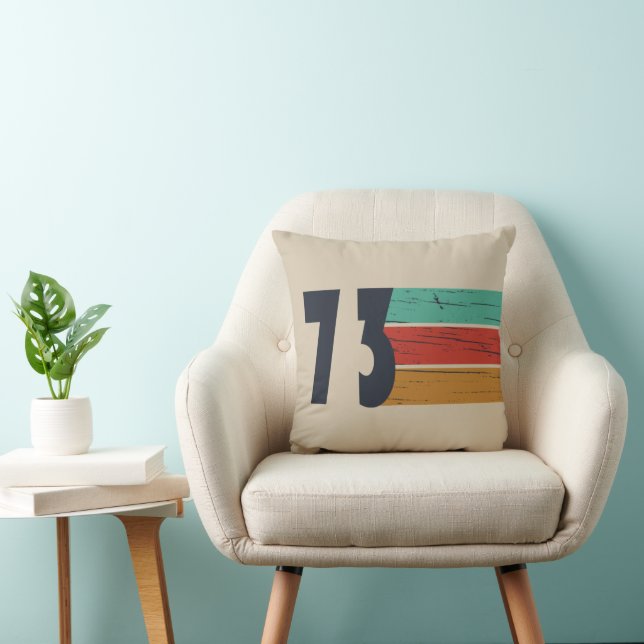 Coussin Cadeau d'anniversaire de 1973 (Chaise)