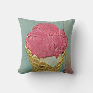 Coussin Cadeau d'anniversaire de crème glacée
