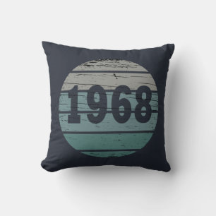 Coussin Cadeau d'anniversaire de naissance en 1968