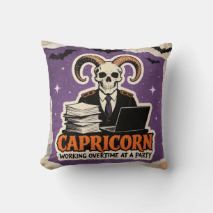 Coussin Cadeau d'anniversaire Halloween squelette Capricor