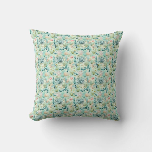 Coussin Cadeau d'anniversaire | L'eau de mer guérit tout (Recto)