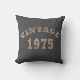 Coussin cadeau d'anniversaire vintage né en 1975