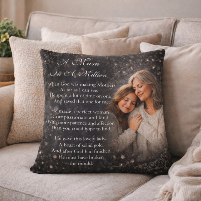 Coussin Cadeau d'appréciation pour maman (Créateur téléchargé)