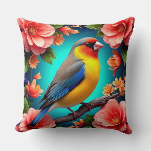 Coussin Cadeau d'art de jardin pour elle représentant un o