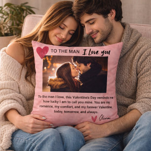 Coussin Cadeau de amour personnalisé romantique pour mari