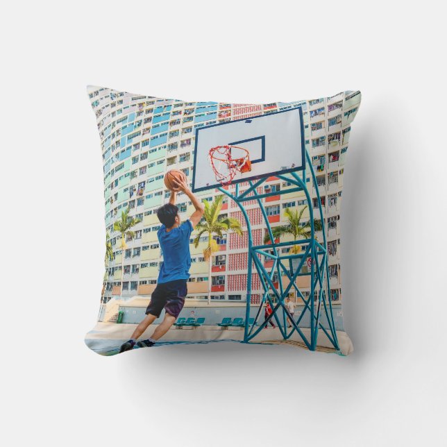 Coussin Cadeau de basket-ball cool (Recto)