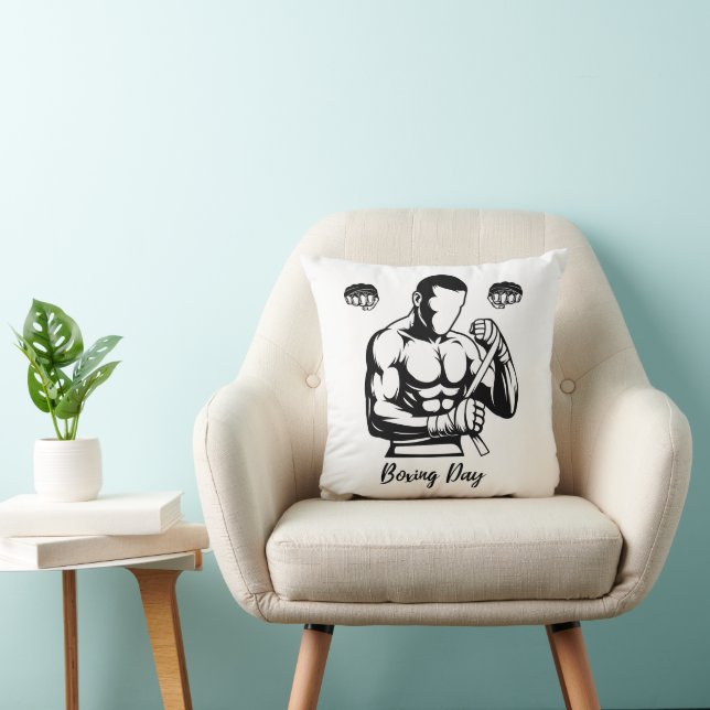 COUSSIN CADEAU DE BOXEUR POUR HOMMES (Chaise)