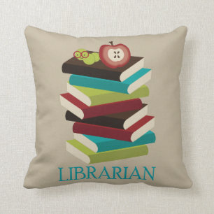 Coussin Cadeau de carreau de bibliothécaire