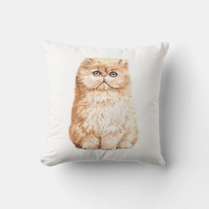 Coussin Cadeau de chat mignon Kit de peinture à l'aquarell