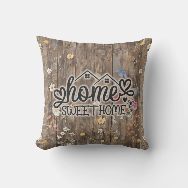 Coussin Cadeau de Clôture de Transaction Immobilière Home  (Recto)