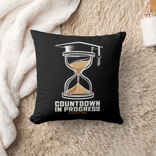 Coussin Cadeau de compte à rebours jusqu'à la remise des d (Couverture)