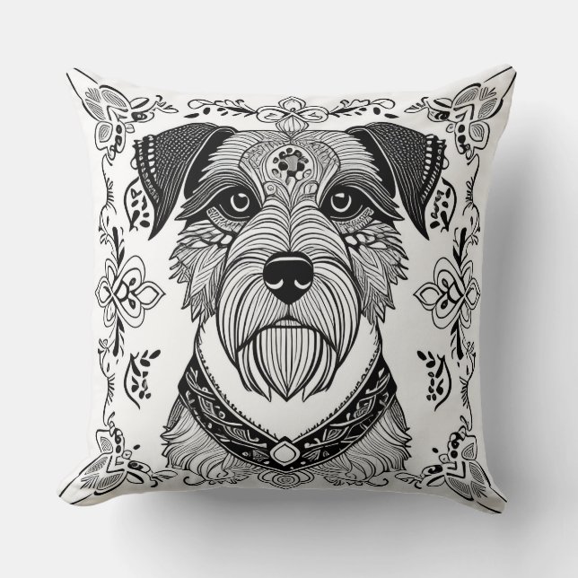 Coussin Cadeau de décoration intérieure avec esquisse de a (Recto)