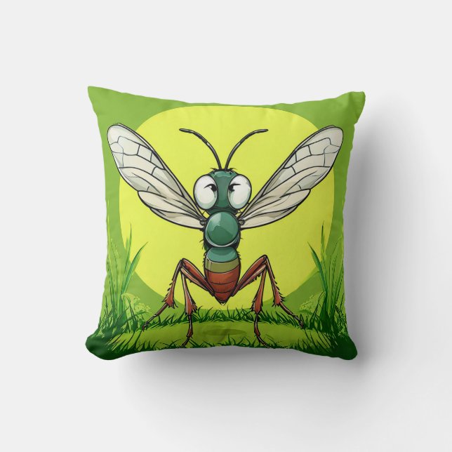 Coussin 🦟 Cadeau de décoration intérieure humoristique Mo (Recto)