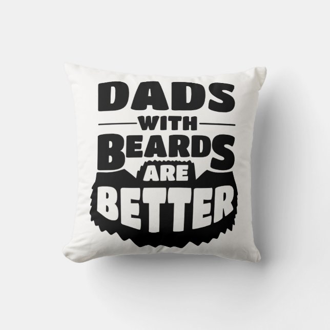 Coussin Cadeau de fête des pères - Les papas avec les orei (Recto)